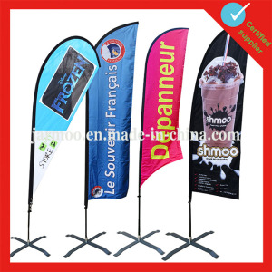 Customized Polyester Advertising Flying Beach Flag